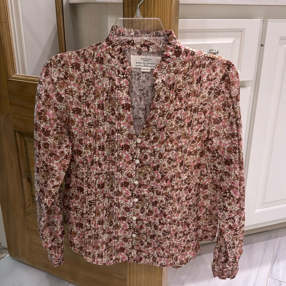 Trovata, Birds of Paradis top, WORN ONCE